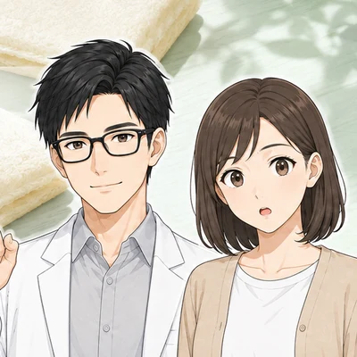 成分ラボの案内役セイジとナナ