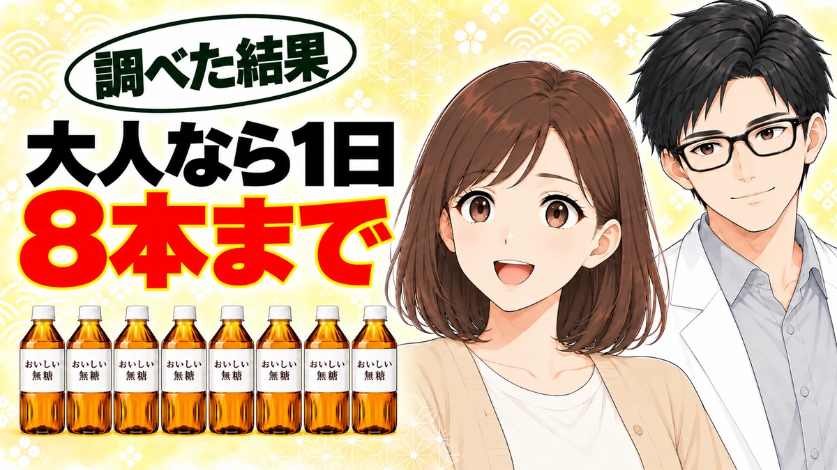 大人なら1日8本までと書かれたバナー