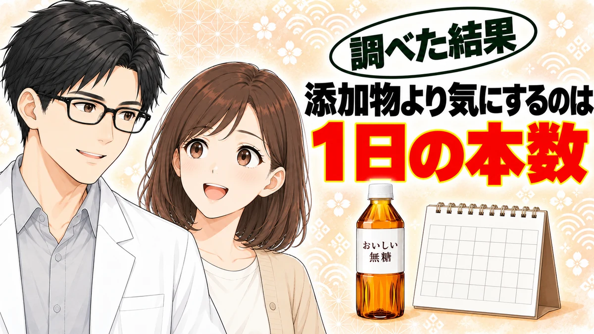 添加物より気にするのは1日の本数と書かれたバナー
