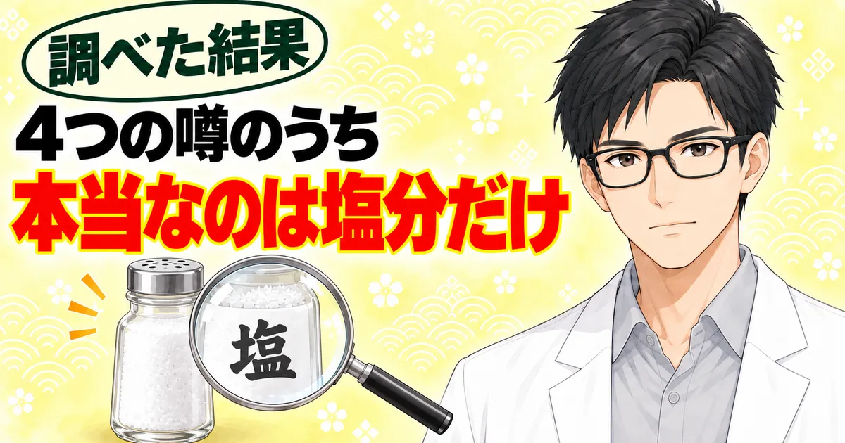 ごはんですよの4つの噂のうち本当なのは塩分だけ