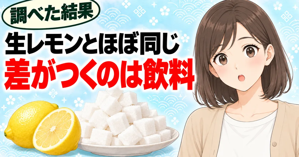生レモンとほぼ同じ、差がつくのは飲料