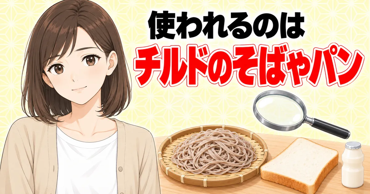 アルギン酸エステルが使われるのはチルドのそばやパン