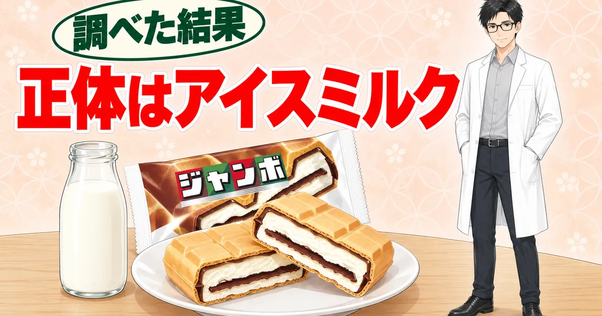 チョコモナカジャンボの正体はラクトアイスではなくアイスミルク