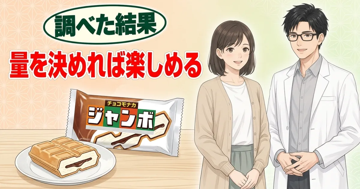 チョコモナカジャンボは量を決めれば楽しめる