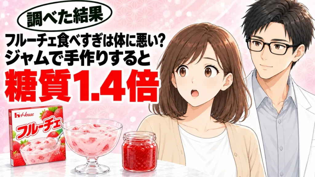 フルーチェ食べすぎは体に悪い？ジャムで手作りすると糖質1.4倍