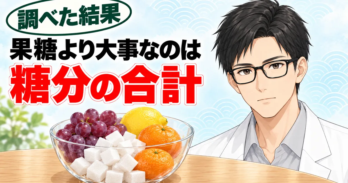 グリーンダカラで気にするのは果糖より糖分の合計