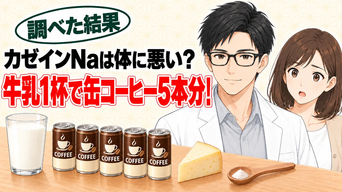 カゼインNaは体に悪い?牛乳1杯で缶コーヒー5本分と分かったセイジとナナ