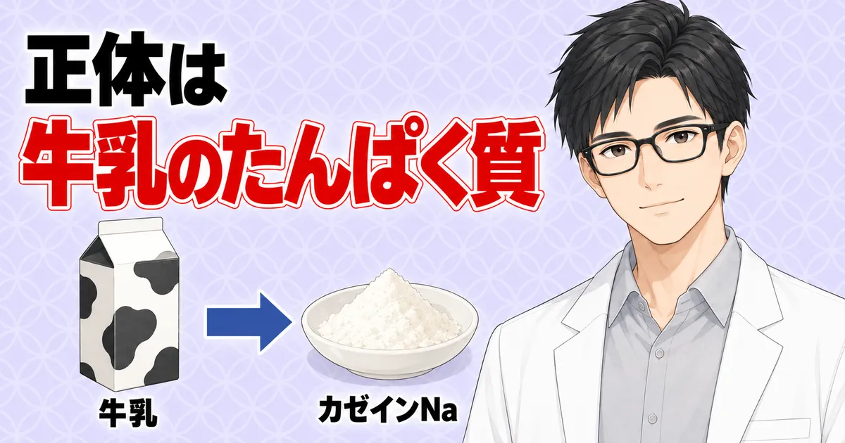 カゼインNaの正体は牛乳のたんぱく質