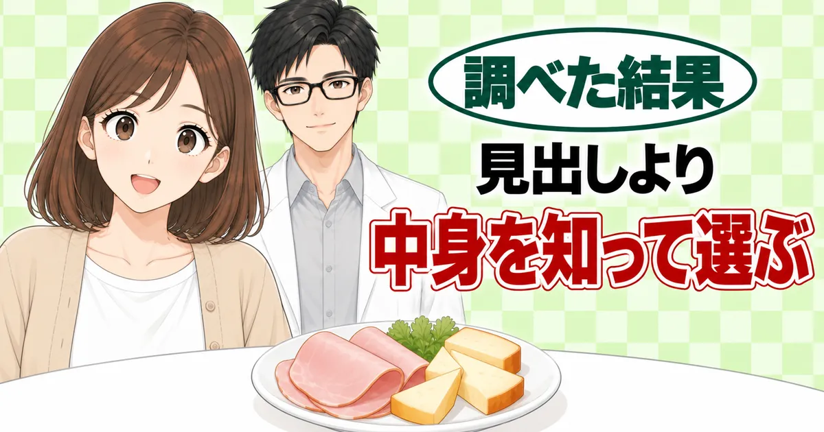 見出しより中身を知って選ぶ、とほほえむナナとセイジとハムとチーズ