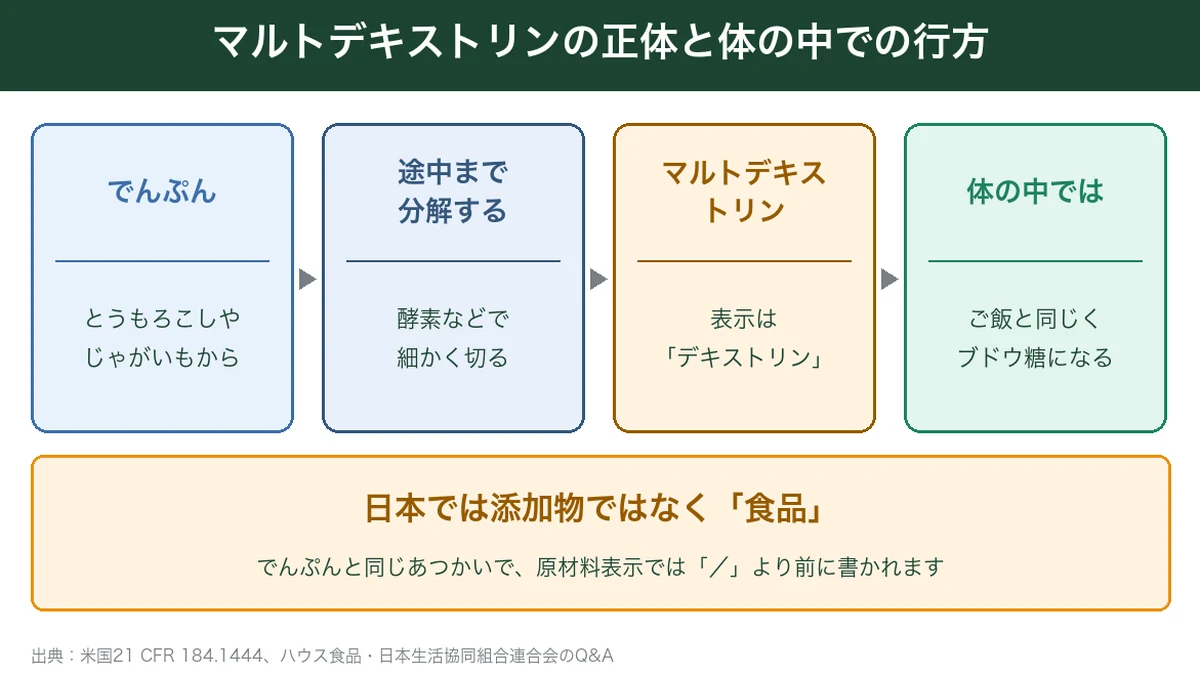 マルトデキストリンの正体と体の中での行方