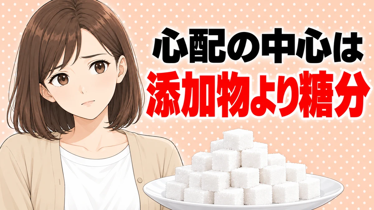 マッチは添加物より糖分が心配の中心