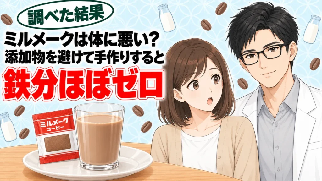ミルメークは体に悪い？添加物を避けて手作りすると鉄分ほぼゼロ（成分ラボ）