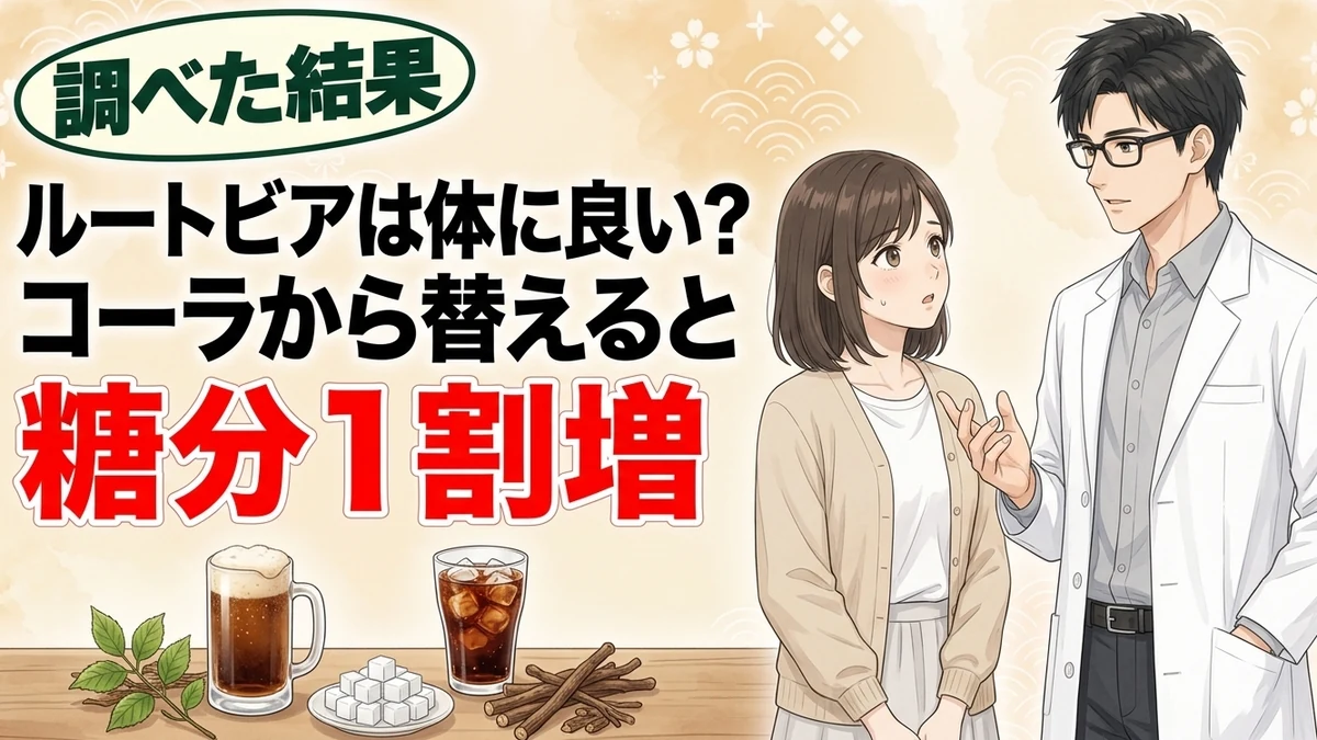 ルートビアは体に良い？コーラから替えると糖分1割増 アイキャッチ