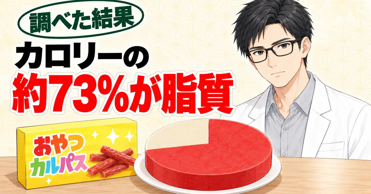 カルパスはカロリーの約73%が脂質