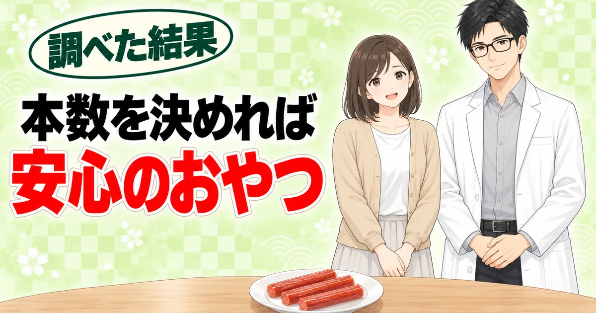 カルパスは本数を決めれば安心のおやつ